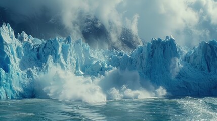 Melting Ice Caps: Polar ice sheets and glaciers melt due to global warming, raising sea levels and threatening coastal areas, wildlife, and human populations.
