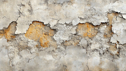 Fototapeta premium Weathered stone wall with a rough, textured surface. The rugged, aged appearance evokes resilience, history, and enduring strength, symbolizing timelessness and natural beauty