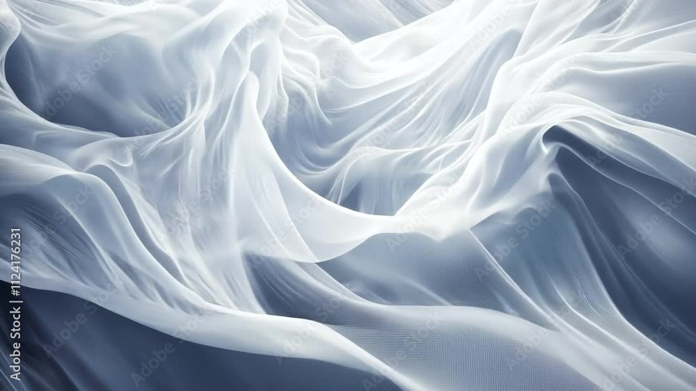 Poster abstract white wave background with a dynamic flow, suitable for modern designs.
