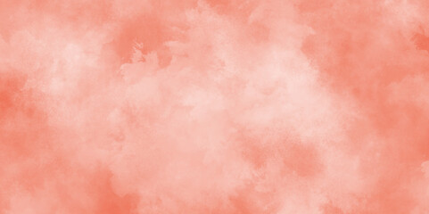 Fototapeta premium Abstract orange pastel watercolor stains background, colorful vibrant aged background, fantasy smooth light, grunge watercolor drawing on a paper, abstract watercolor digital art painting soft focus .