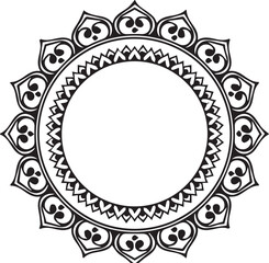 Beautiful flower art and mandala vector design