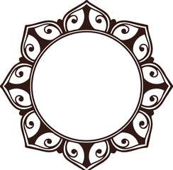 Beautiful flower art and mandala vector design