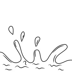 Hot liquid lava puddle