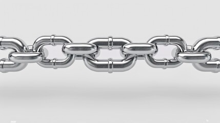 Obraz premium Vertical Chain: A Gray Blockchain Concept