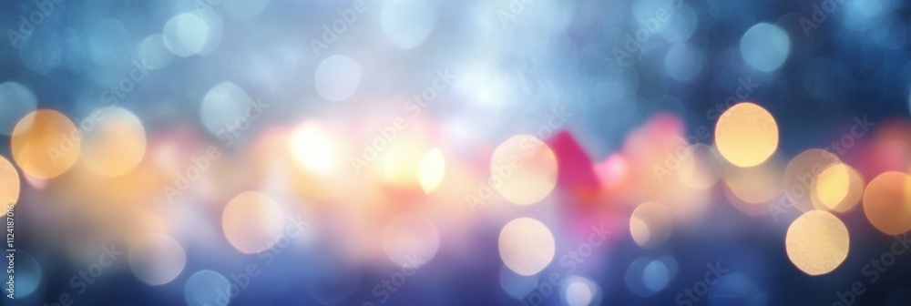 Poster abstract blurred background with bokeh lights in soft colors for spa or relaxation themes ideal for 