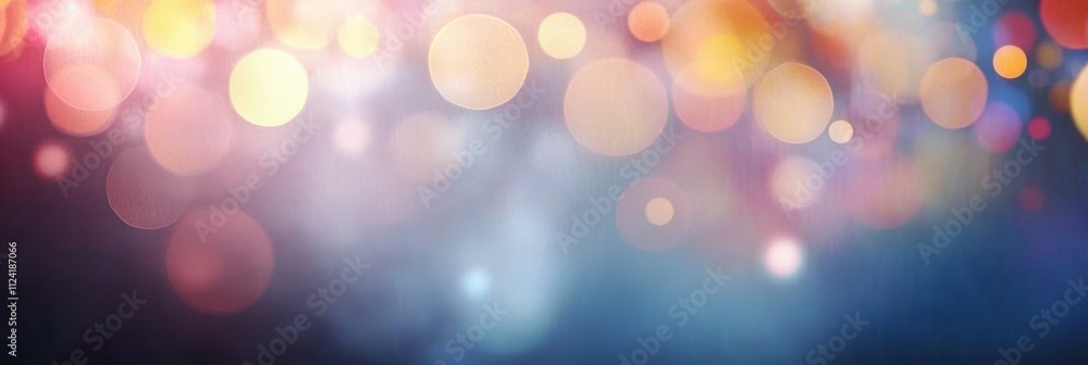 Poster abstract blurred background with beautiful bokeh lights ideal for spa or relaxation themes, soft foc