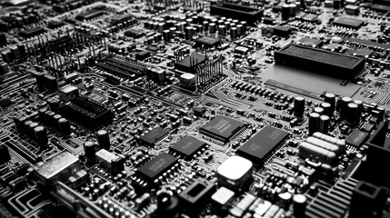 Circuit components meticulously arranged on a development board, showcasing innovation and precision in electronic engineering, where every element plays a crucial role in creating functional technolo
