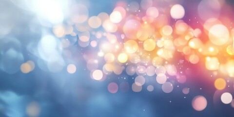 Obraz premium Abstract Blurred Background with Bokeh Lights for Spa and Relaxation Themes, Soft Colors and Gentle Atmosphere, High-Quality Imagery for Wellness and Calmness