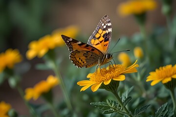 Obraz premium butterfly on flower