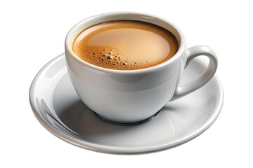 cup of coffee 3d render icon isolated on white background 