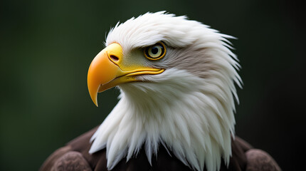Obraz premium Close-up portrait of an American eagle