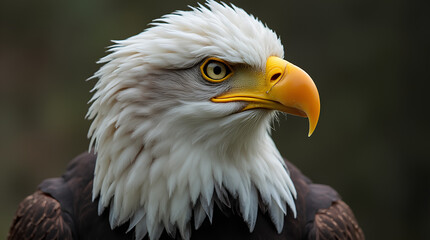 Obraz premium Close-up portrait of an American eagle
