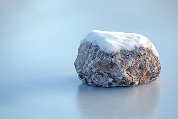 Naklejka premium ice on the rocks