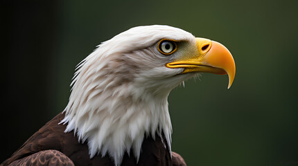 Fototapeta premium Close-up portrait of an American eagle