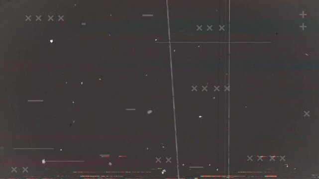 Glitch noise static television VFX. Visual video effects stripes background, tv screen noise glitch effect. Video background, transition effect for video editing, intro and logo reveals with sound.	