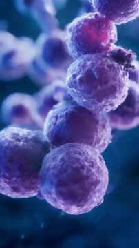 3D Illustration of Streptococcus Bacteria