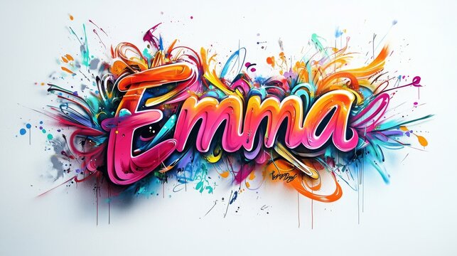 Emma Graffiti Splash Art