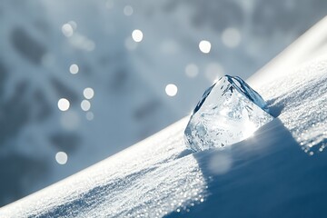 Crystal-clear water cascades into a pristine glass, capturing the essence of refreshment