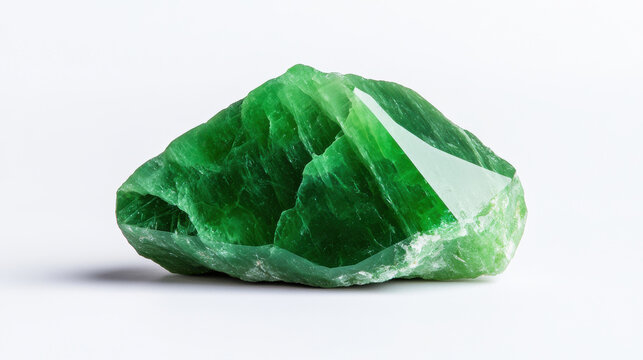Green Aventurine Crystal: A vibrant, translucent green aventurine crystal with intricate veining and a subtle sparkle. Its natural beauty evokes a sense of tranquility and prosperity. 