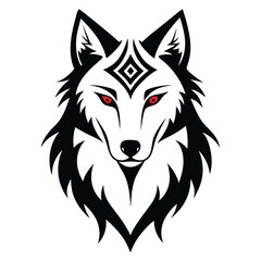 vector illustration of wolf