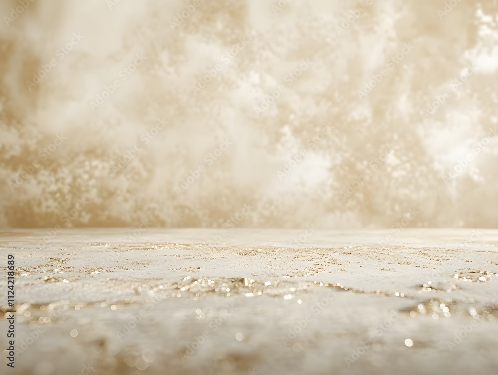 Aufkleber a serene, abstract background with soft textures and a reflective surface.