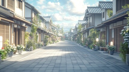 The street of Adventure town, the foreground is the SLATE road ground