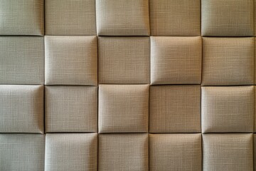 Acoustic panel covered door fabric in hotel design Interior decoration material