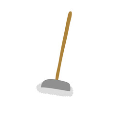 Mop bucket floor clean vector 