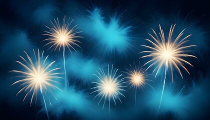 Naklejka premium Clear Plain Shiny Warm Soft Vintage Bokeh Cloudy Wave Like Geometric Blue Background or Texture