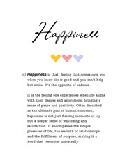 Meaningof Word inspirational poster vector illustration For Decoration