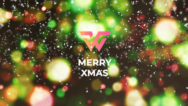 Bokeh Lights Christmas Horizontal Logo Reveal MOGRT 48
