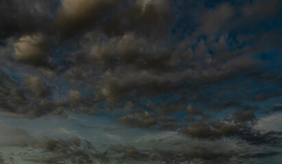 Cloud storm sky dark halloween background rain lightning thunder stoumy typhoon Nature light scene...
