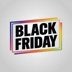 Black friday  design template,Text with decorative, mutli border 