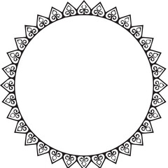 Beautiful flower art and mandala vector design