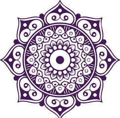 Beautiful flower art and mandala vector design