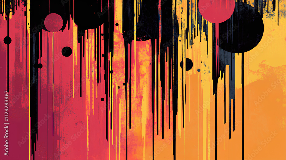 Poster abstract vector graphics for modern design