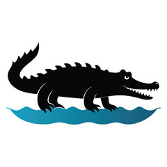 crocodile isolated on white background