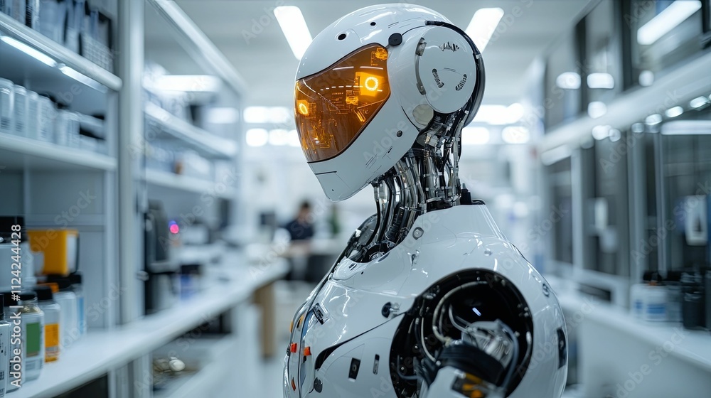 Poster advanced robotic technology in a modern laboratory setting