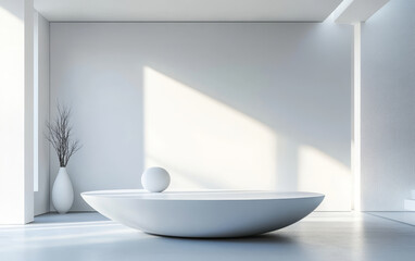 empty white room