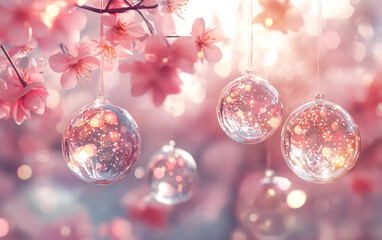 Fototapeta premium christmas tree decorations