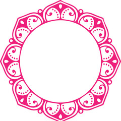 Beautiful flower art and mandala vector design