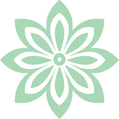 Beautiful flower art and mandala vector design