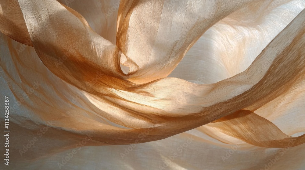 Poster mocha mousse layered paper effect abstract background soft tones close-up view art conceptualization
