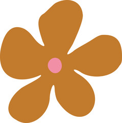 Vector Illustration of Trippy Aesthetic Flower