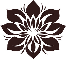 Beautiful flower art and mandala vector design