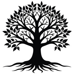 Obraz premium silhouette of tree