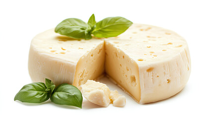 hard cheese isolated on white background 