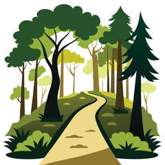 Obraz premium illustration of a forest