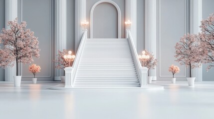 Grand staircase new year gala luxurious & elegant celebration