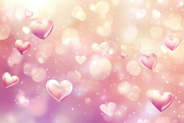 Illustration valentine's background floating.